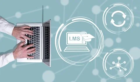 Concept of lms Stock Photos