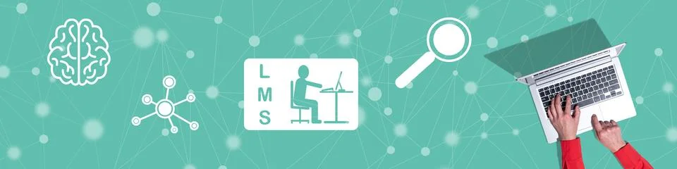 Concept of lms Stock Photos