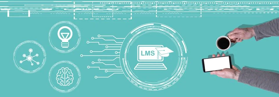 Concept of lms Stock Photos