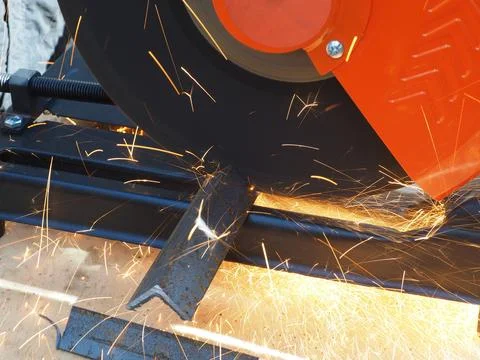 The concept of locksmith work, processing of metal products. Stock Photos