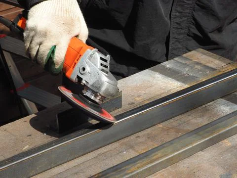 The concept of locksmith work, processing of metal products. Stock Photos