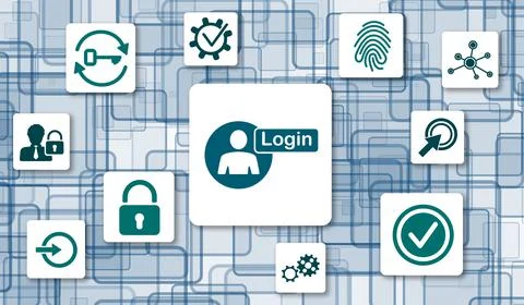 Concept of login Stock-Illustration