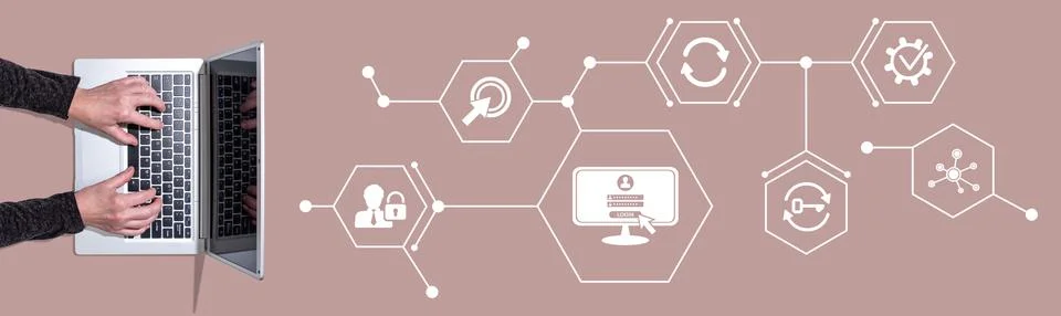 Concept of login Stock-Fotos