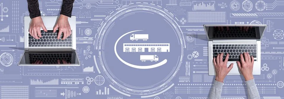 Concept of logistics Stock-Fotos