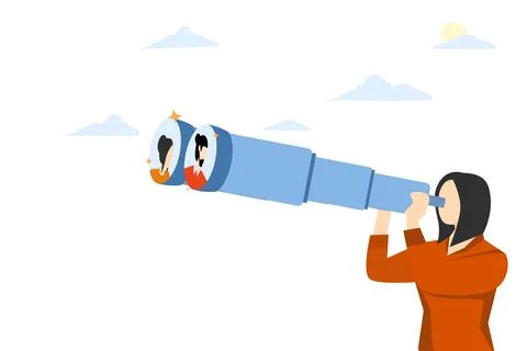 Concept of looking for candidates Stock Illustration