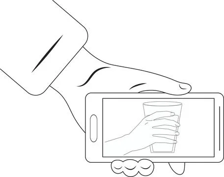 The concept of love and teamwork. Two hands hold each other. Symbol of happ.. Illustrazione stock