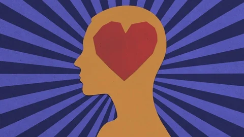 Concept Of Love / Emotion Stop Motion Animation Stock Footage 120872575