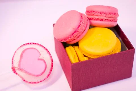 Concept of love with sweets Stock Photos