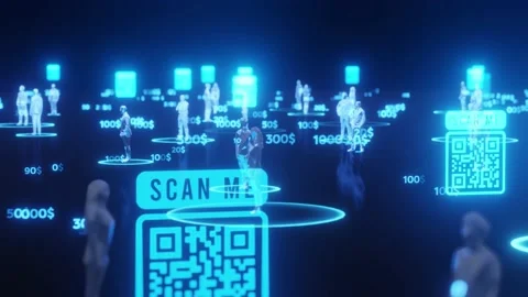 Concept low polygon People send money through internet banking, mobile banking. Stock Footage 220594173