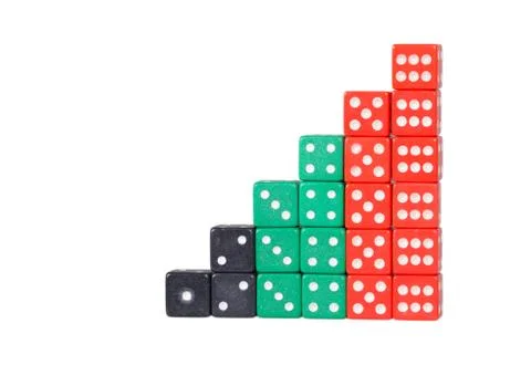 Concept luck - bone in the form of a pyramid Stock Photos