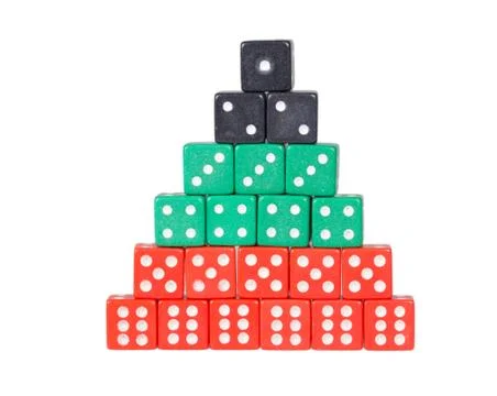 Concept luck - bone in the form of a pyramid Stock Photos