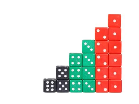 Concept luck - bone in the form of a pyramid Stock Photos