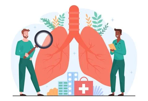Concept of lungs 스톡 일러스트