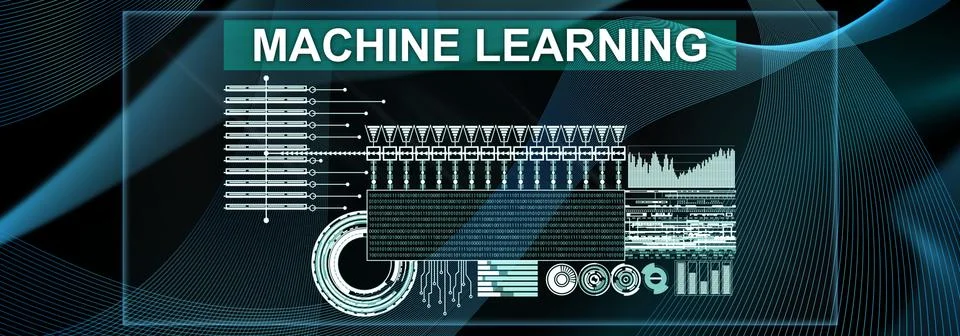 Concept of machine learning Stock Illustration