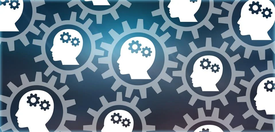 Concept of machine learning Illustrazione stock