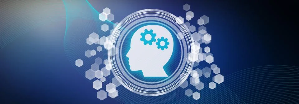 Concept of machine learning Stock Illustration