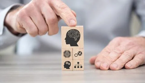 Concept of machine learning 스톡 사진