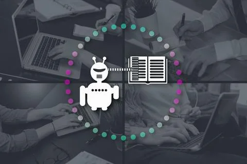 Concept of machine learning Stock-Fotos