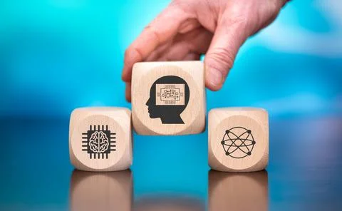 Concept of machine learning Stock-Fotos