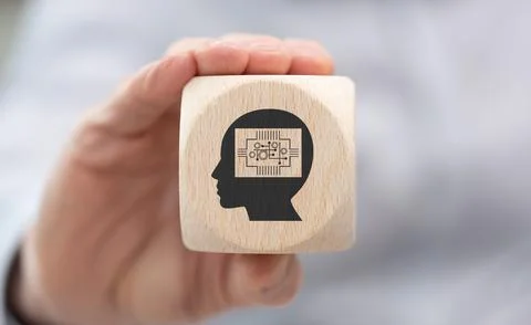 Concept of machine learning Stock Photos