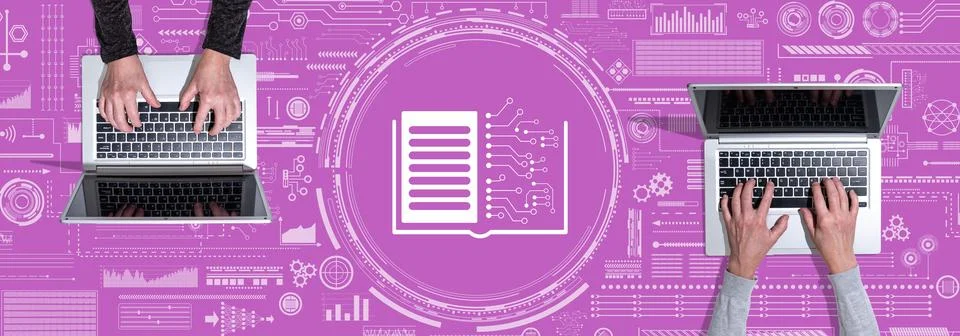 Concept of machine learning Stock Photos