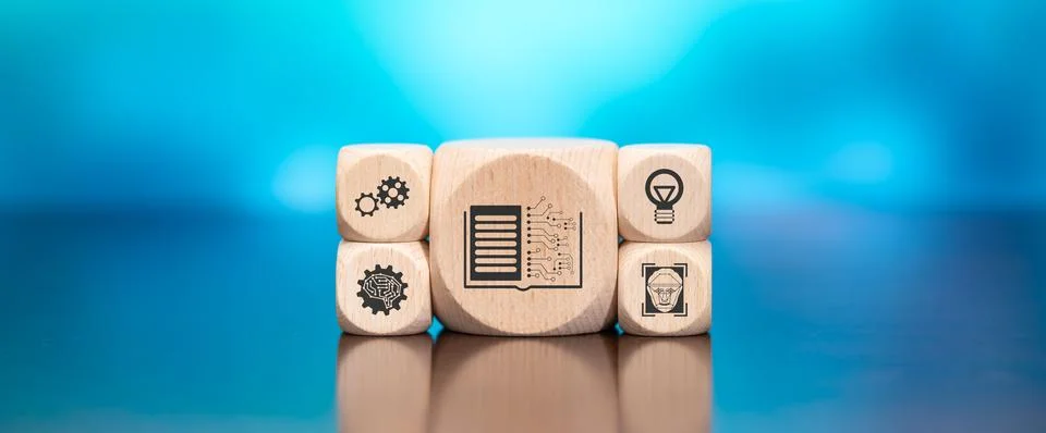 Concept of machine learning Stockfoto's