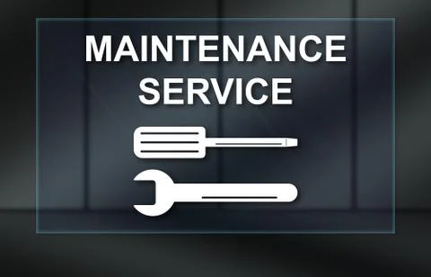 Concept of maintenance service Stockillustratie