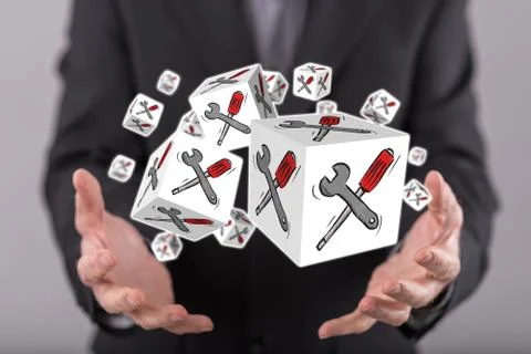 Concept of maintenance service Stock Photos