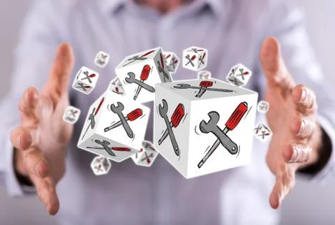 Concept of maintenance service Stock Photos