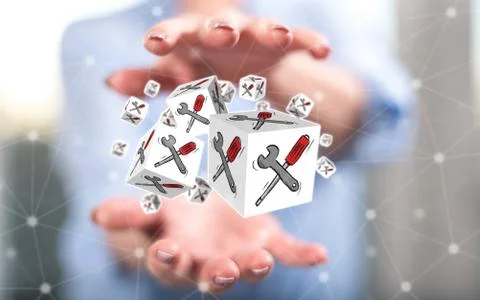 Concept of maintenance service Stock Photos