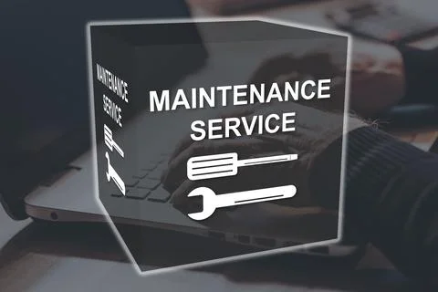 Concept of maintenance service Stock Photos