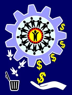 Concept of Making Money Illustrazione stock