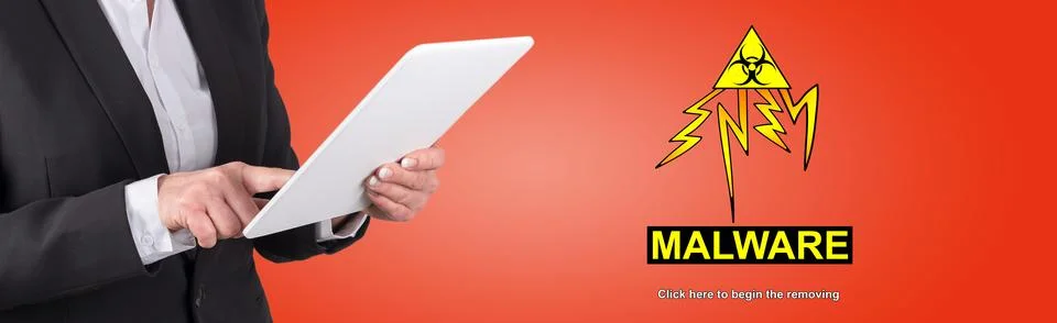 Concept of malware Stock Photos