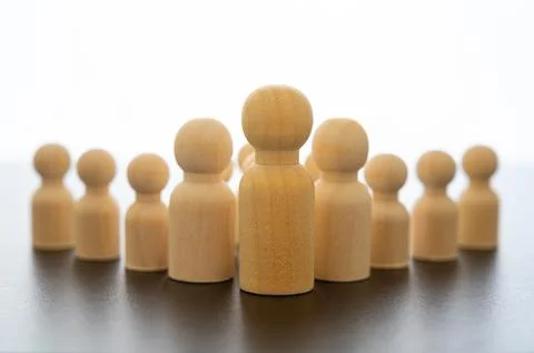 Concept of a man alone in command and a strong man. Stock Photos