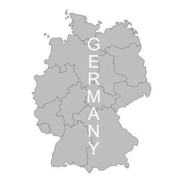 Concept map Of Germany on white background, vector illustration Stock Illustration