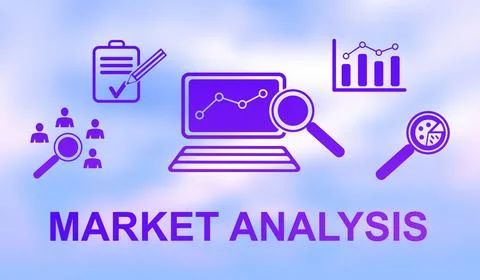 Concept of market analysis Stock-Illustration