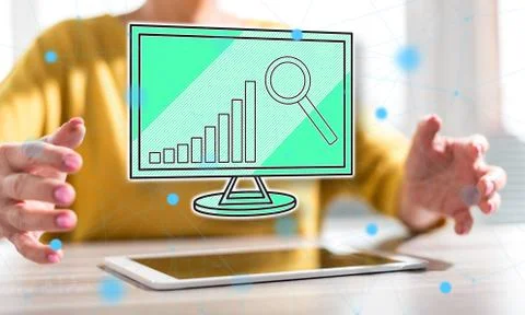 Concept of market analysis Stock-Fotos
