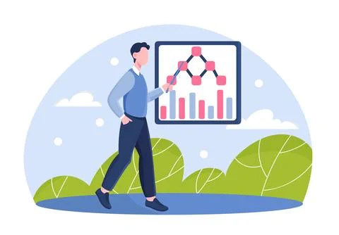 Concept of marketing tactic Stock Illustration