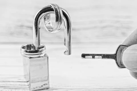 Concept for marriage problems Fotos Stock