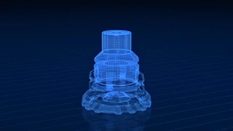 Concept of mechanical project Stock Footage 90483681