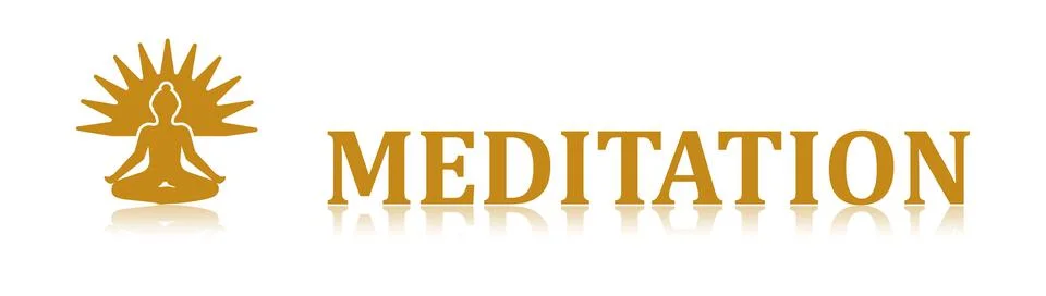 Concept of meditation Stock Illustration
