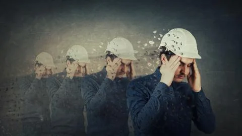 Concept of memory loss Stock Photos
