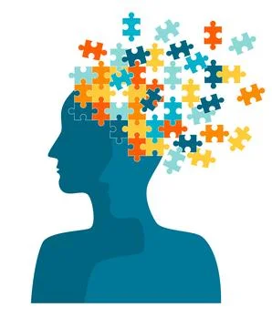 Concept of the mental disorders Stock Illustration