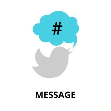 Concept of message, for graphic and web design Illustrazione stock