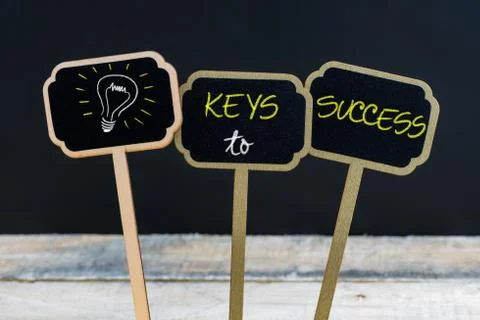 Concept message KEYS TO SUCCESS Stock Photos