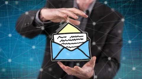 Concept of message Фото