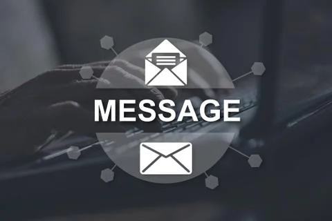 Concept of message 写真素材