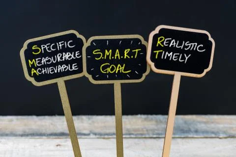 Concept message SMART GOAL Stock Photos