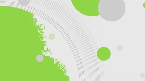 Concept minimal geometric abstract motion design with circle and grunge blob Stock Footage 307175851