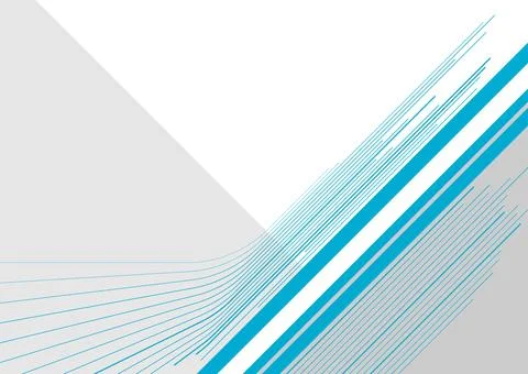 Concept minimal geometric design with abstract blue lines and stripes Stock Illustration